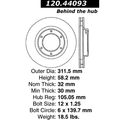 Centric Parts Premium Brake Rotor, 120.44093 120.44093